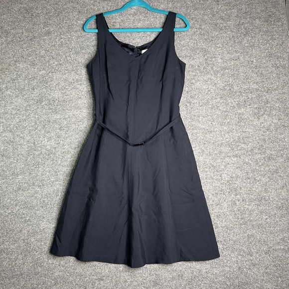Ellen Tracy Dresses & Skirts - Ellen Tracy A Line‎ Dress Size 8 Silk Blue Belted Sleeveless